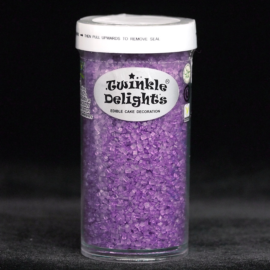 天然紫色蛋糕装饰小砂糖
